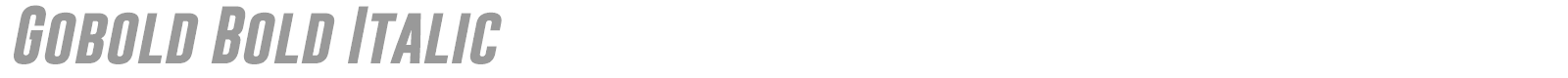 Gobold font preview